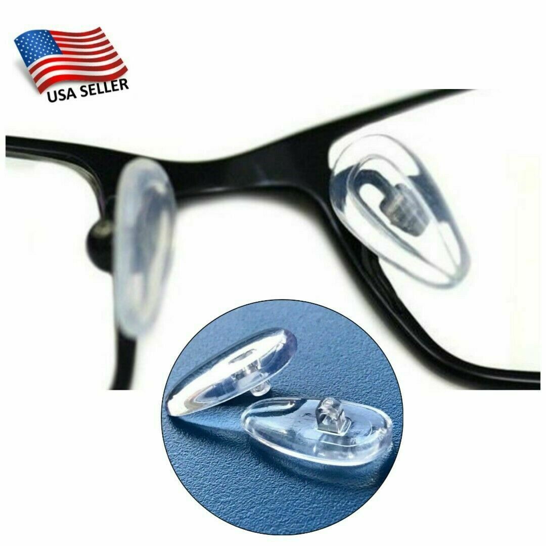 4 Pairs Anti-slip silicone Stick On Nose Pads For Eyeglasses Sunglasses  Glasses