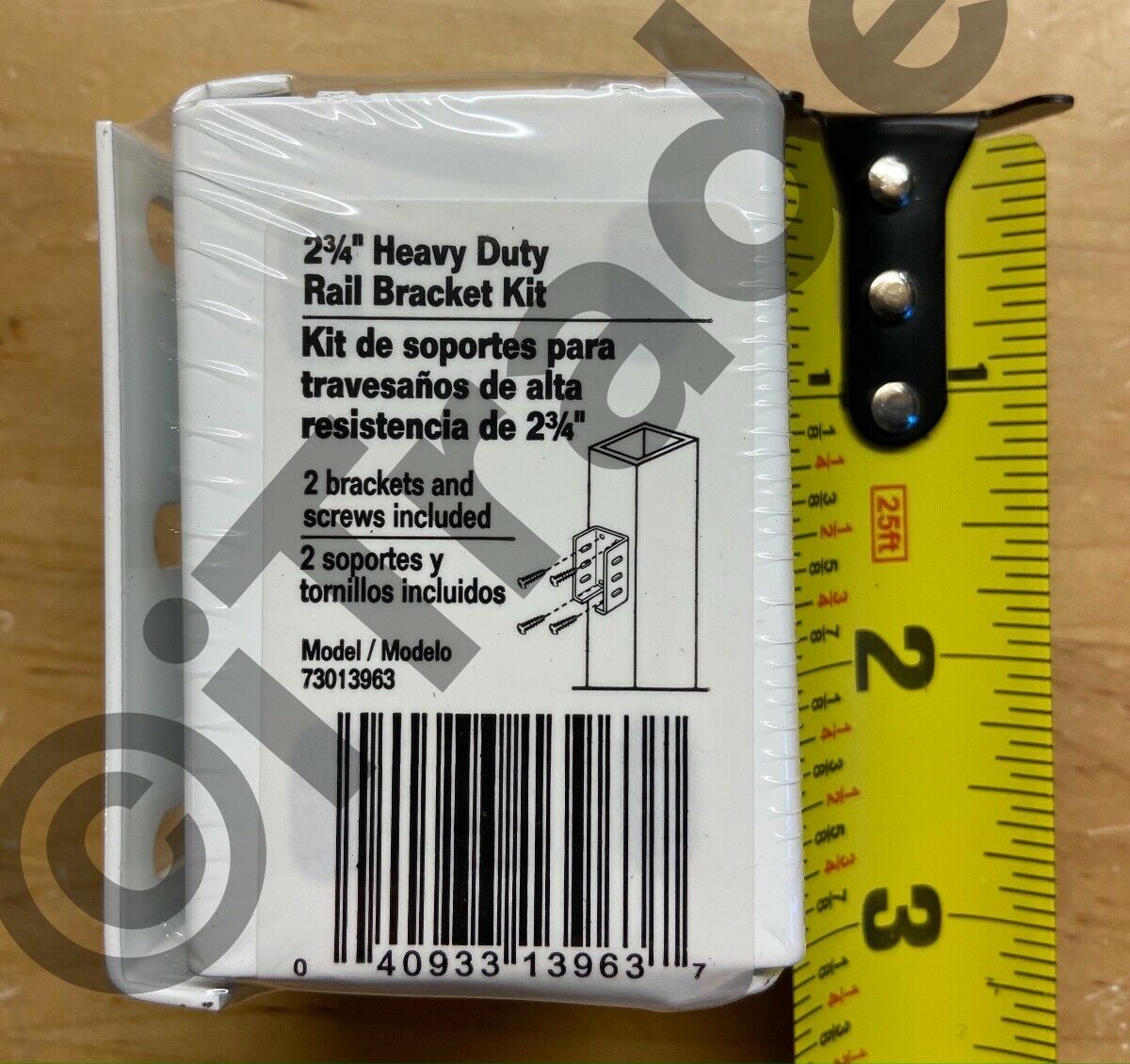 Freedom 73013963 2-Pk Heavy Duty White Aluminum Rail Bracket Kit NEW Free SH 